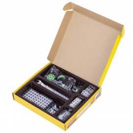 Конструктор металлический ЮНЛАНДИЯ "Для уроков труда №1", развивающий, 206 элементов, 104679