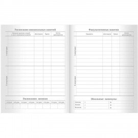 Дневник 1-11 класс 40 л., на скобе, ПИФАГОР, обложка картон, "Российский", 105995