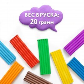 Пластилин классический ЮНЛАНДИЯ "ЮНЫЙ ВОЛШЕБНИК", 24 цвета, 480 г, СО СТЕКОМ, 106511