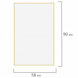 Этикетка ТермоЭко (58х90 мм), 500 этикеток в ролике, светостойкость до 2 месяцев, 112367