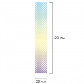 Закладки для книг МАГНИТНЫЕ, "GRADIENT", набор 12 шт., 60x20 мм, BRAUBERG, 113170