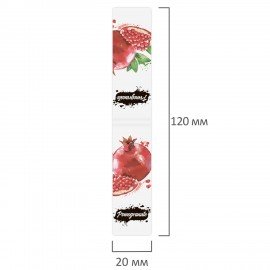 Закладки для книг МАГНИТНЫЕ, "FRUITS", набор 12 шт., 60x20 мм, BRAUBERG, 113173