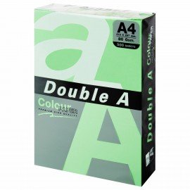 Бумага цветная DOUBLE A, А4, 80 г/м2, 500 л., пастель, зеленая