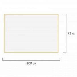 Этикетка ТермоЭко (100х72 мм), 500 этикеток в ролике, светостойкость до 2 месяцев, 115619
