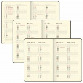 Ежедневник датированный 2025, А5, 138x213 мм, BRAUBERG "Comodo", под кожу, коричневый, 115774