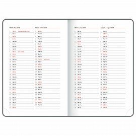 Ежедневник датированный 2025 А5 138x213мм BRAUBERG Vista, под кожу гибкий, Сочные фрукты, 115866
