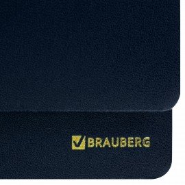 Планинг настольный недатированный (305х140 мм) BRAUBERG "Select", балакрон, 60 л., темно-синий, 123798