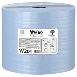Бумага протирочная VEIRO (Система W1), КОМПЛЕКТ 2 шт., 1000 листов в рулоне, 24х35 см, 2-слойная, Comfort, W201