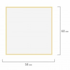 Этикетка ТермоЭко (58х60 мм), 3000 этикеток в ролике, светостойкость до 2 месяцев, 129998