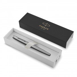 Ручка перьевая PARKER "Jotter Stainless Steel CT", корпус серебристый, детали хром, синяя, 2030946