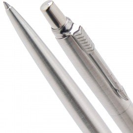 Набор PARKER "Jotter Stainless Steel CT": шариковая ручка синяя и механический карандаш, 2093256