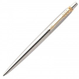 Набор PARKER "Jotter Stainless Steel GT": шариковая ручка синяя и перьевая ручка, 2093257