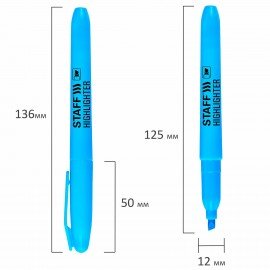 Текстовыделитель STAFF "Manager" HL-238, ГОЛУБОЙ, линия 1-3 мм, 151242