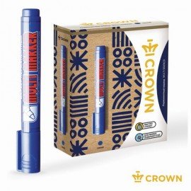 Маркер перманентный CROWN "Multi Marker", СИНИЙ, круглый наконечник, 3 мм, CPM-800