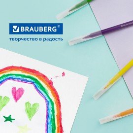 Фломастеры в тубе классические 24 цвета, вентилируемый колпачок, BRAUBERG "PREMIUM", 152199