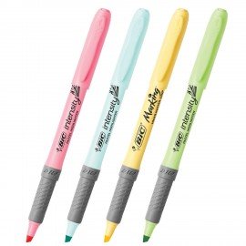 Набор текстовыделителей BIC "Grip Pastel" 4 шт., АССОРТИ, линия 1,6-4 мм, 964859