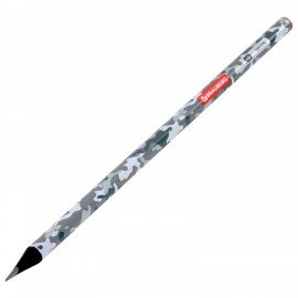 Карандаш чернографитный BRAUBERG "ARMY", 1 шт., HB, корпус ассорти, 181770