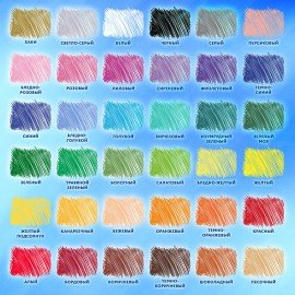 Карандаши цветные акварельные BRAUBERG PREMIUM AQUARELLE 36 цветов в тубе, трёхгранные, 181933