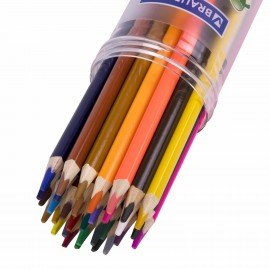 Карандаши цветные акварельные BRAUBERG PREMIUM AQUARELLE 36 цветов в тубе, трёхгранные, 181933