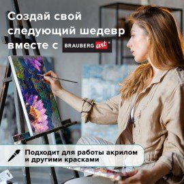 Кисть художественная проф. BRAUBERG ART CLASSIC, синтетика жесткая, круглая, № 3, короткая ручка, 200646