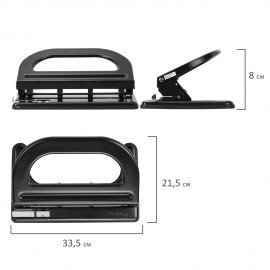 Дырокол на 2-3-4 отверстия KW-trio, до 30 листов