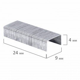 Скобы для степлера №10, 1000 штук, ОФИСМАГ, до 20 листов, 222085