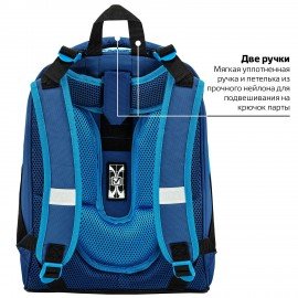 Ранец BRAUBERG PREMIUM, 2 отделения, с брелком, Sports, 38х29х16 см, 227814