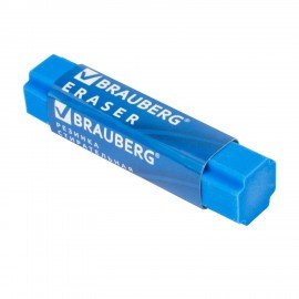 Ластик BRAUBERG "X-Erase", 68х15х15 мм, цвет ассорти, экологичный ПВХ, 228066