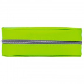 Пенал-косметичка BRAUBERG, мягкий, "KING SIZE NEON GREEN", 20х8х9 см, 229020