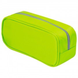 Пенал-косметичка BRAUBERG, мягкий, "KING SIZE NEON GREEN", 20х8х9 см, 229020