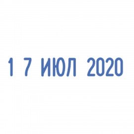 Датер-мини месяц буквами, оттиск 22х4 мм, синий, TRODAT 4820, корпус черный, 73930