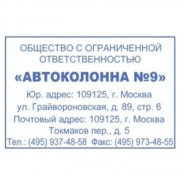 Оснастка для штампа, размер оттиска 60х40 мм, синий, TRODAT 4927, подушка в комплекте, 53117