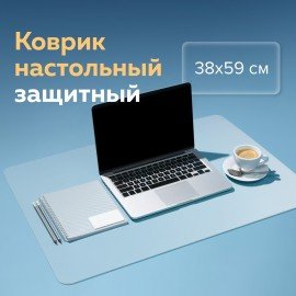 Коврик-подкладка настольный для письма, 38х59 см, STAFF, прозрачный, 237088