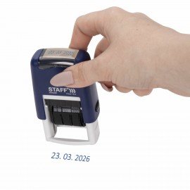 Датер-мини STAFF, месяц цифрами, оттиск 22х4 мм, "Printer 7810 BANK", 237433