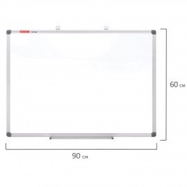 Доска магнитно-маркерная 60х90 см, алюминиевая рамка, BRAUBERG "Extra", 237554