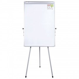 Доска-флипчарт магнитно-маркерная 70х100 см, тренога, регулируемая высота, STAFF, 238002