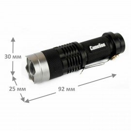 Фонарь CAMELION XP-E, ЯРКИЙ, ZOOM, 3 режима, питание 1хAA, LED5135