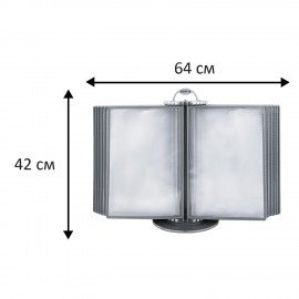 Демосистема настольная на 30 панелей, с 30 серыми панелями А4, вращающаяся, STAFF, 238832, 238332