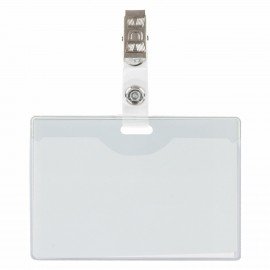 Клипсы для бейджей прозрачные, КОМПЛЕКТ 10 шт, BRAUBERG, 238786