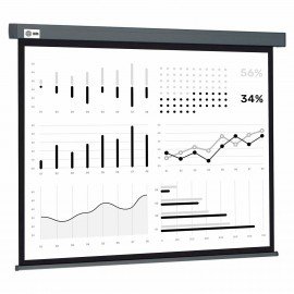 Экран Cactus Wallscreen CS-PSW-180X180-SG, 180x180см, 1:1, настенно-потолочный, серый