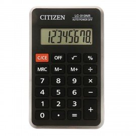 Калькулятор карманный CITIZEN LC310NR (114х69 мм), 8 разрядов, питание от батарейки, LC-310NR