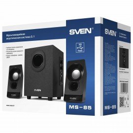 Колонки компьютерные SVEN MS - 85, 2.1, 10 Вт, питание USB, черный, SV-016807