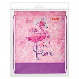 Мешок для обуви ПИФАГОР, 1 отделение, 42х34 см, "Cute Flamingo", 270184