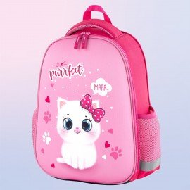 Ранец ПИФАГОР EVA BASIC, 1 отделение, "Fluffy cat", 39х30х16 см, 270691