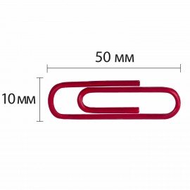Скрепки большие ЭКСТРА ОФИСМАГ 50 мм цветные 50 штук, 271318