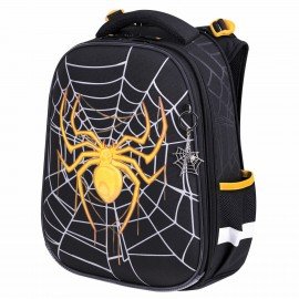 Ранец BRAUBERG PREMIUM, 2 отделения, с брелком, "Venomous spider", 3D панель, 38х29х16 см, 271355