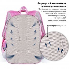 Рюкзак BRAUBERG FAVOUR, 2 отделения, 3 кармана, "Fluffy kittens", 40х29х15 см, 271417