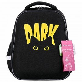 Ранец BRAUBERG FIT, 2 отделения, "Dark cat", 38х27х14 см, 272026