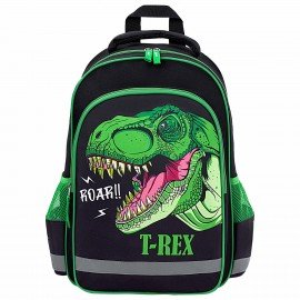 Рюкзак ПИФАГОР SCHOOL, 1 отделение, 3 кармана, "Dino roar", 38x28х14 см, 272080