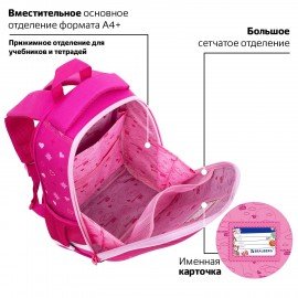 Ранец BRAUBERG KIDS START, 1 отделение, 2 кармана, "Anime style", 35х26х13 см, 272094